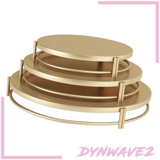 [Dynwave2] ชั้นวางเค้ก ผลไม้ เครื่องสําอาง ขนมหวาน ทรงกลม สําหรับเคาน์เตอร์ งานแต่งงาน ห้องครัว 3 ชิ้น