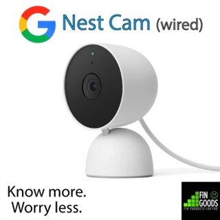 Google Nest Cam Wired (2nd Generation) กล้องวงจรปิด Wi-Fi Security Camera กล้องวงจรปิด เก็บภาพบนคลาวด์ โต้ตอบ 2 ทาง