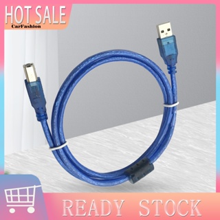 &lt;CarFashion&gt; สายเคเบิล USB 20 A เป็น B ตัวผู้ 15 เมตร สีฟ้าใส สําหรับเครื่องพิมพ์ สํานักงาน