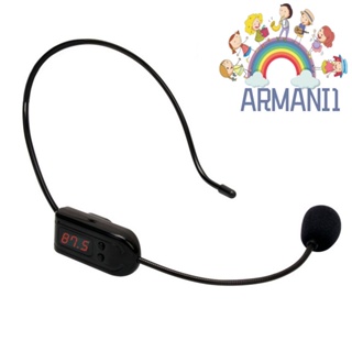 [armani1.th] ชุดหูฟังไมโครโฟนไร้สาย FM สําหรับลําโพง
