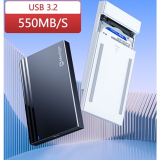 กล่องฮาร์ดไดรฟ์ SATA HDD พร้อม USB3.0 และ Type C ขนาด 2.5 นิ้ว สีดํา