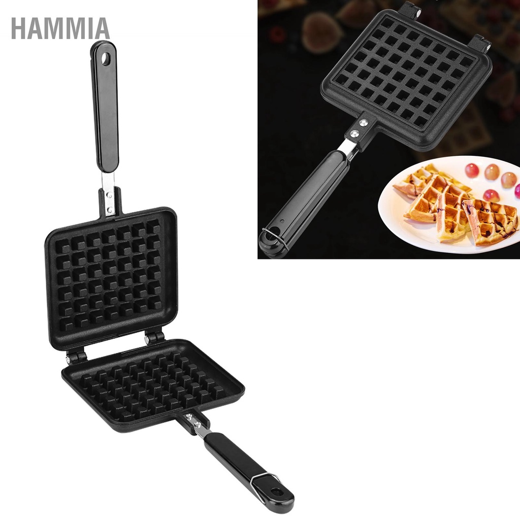 hammia-เครื่องใช้ในครัวเรือนแก๊สไม่ติดเครื่องทำวาฟเฟิลกระทะแม่พิมพ์แม่พิมพ์กดแผ่นทำอาหารเบเกอรี่เครื่องมือ