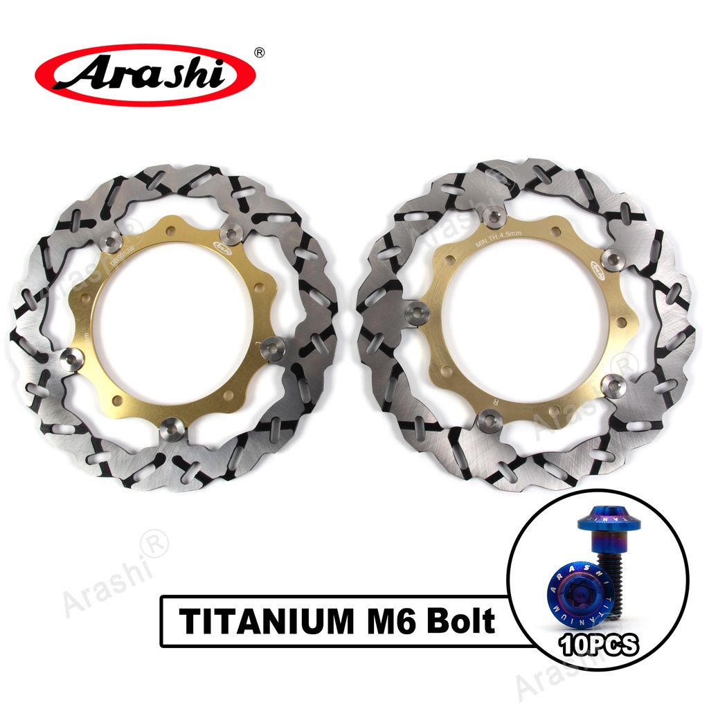 Arashi ดิสก์เบรกหน้า CNC สําหรับ YAMAHA XP TMax IRON LUX Max ABS 530