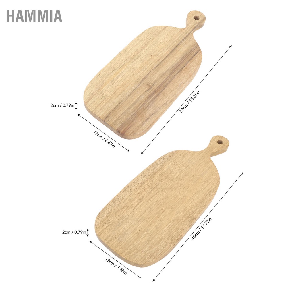 hammia-เขียงไม้พร้อมที่จับ-เขียงขัดมือสวยงาม-เขียงขนมปังสำหรับแสดงการเตรียมอาหาร