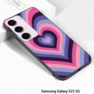 สําหรับ Samsung Galaxy S22 S23 Plus S22 S23 Ultra 5G เคสโทรศัพท์ซิลิโคน TPU แบบนิ่ม ลายหัวใจ กันกระแทก