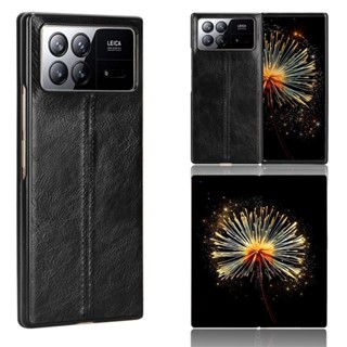 เคสโทรศัพท์มือถือหนัง PU แข็ง ขอบนิ่ม สําหรับ Xiaomi Mix Fold 3 Mix Fold 2 Fold3