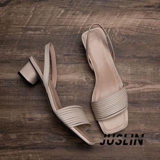 JUSLIN   รองเท้าแตะผู้หญิง ส้นแบน ใส่สบาย สไตล์เกาหลี รองเท้าแฟชั่น 2023 ใหม่  รุ่นใหม่ ทันสมัย ins Stylish B28G18R 37Z230910
