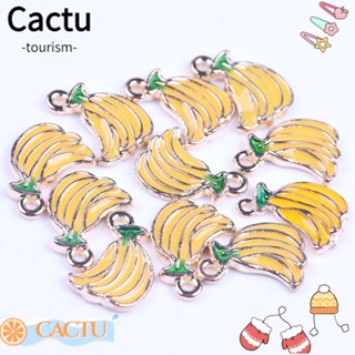 Cactu จี้กล้วยโลหะ ชุบทอง สําหรับทําเครื่องประดับ สร้อยคอ DIY