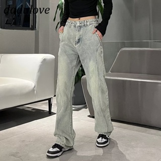 DaDulove💕 New American Ins High Street Retro Washed Jeans Niche High Waist Straight Pants plus Size Trousers