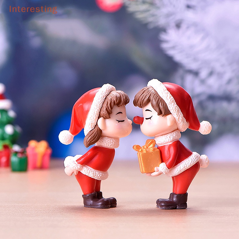 interesting-ตุ๊กตาฟิกเกอร์คู่รักคริสต์มาส-ขนาดเล็ก-diy-สําหรับตกแต่งสวน-2-ชิ้น