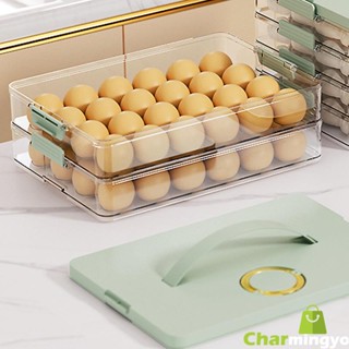 24Grids  Stackable Plastic Egg Storage Drawer Kotak Bekas Telur Storage Organizers Egg Box Storage Tray