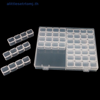 Alittlese กล่องพลาสติก 56 ช่อง ถอดออกได้ สําหรับใส่เครื่องประดับ ลูกปัด พลอยเทียม ตกแต่งเล็บ TH