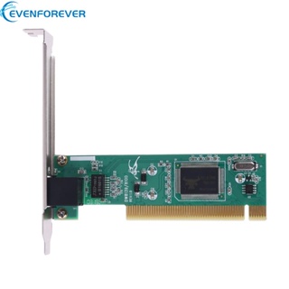 Ev อะแดปเตอร์การ์ดแลนเครือข่ายอีเธอร์เน็ต PCI NIC RTL8139 10 100Mbps RJ45 สําหรับคอมพิวเตอร์ PC