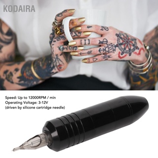 KODAIRA 1500mAh ROTARY TATTOO ปากกาชุดไร้สายตลับหมึกอินเทอร์เฟซ RCA หน้าจอ LCD USB ชาร์จ Power Supply Kit