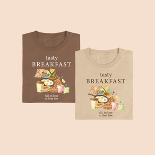 เสื้อเลือกตั้ง Tasty Breakfast เสื้อยืด T-shirt Unisex Cotton100%