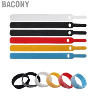 Bacony Hook and Loop Cable Strap  Data Storage Belt  Roll Soft Nylon for Office