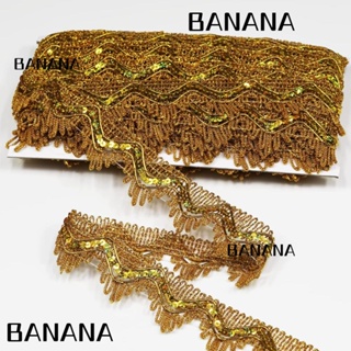 Banana1 ริบบิ้นโพลีเอสเตอร์ถัก กว้าง 1.37 นิ้ว 50 หลา สไตล์วินเทจ สําหรับผ้าม่าน