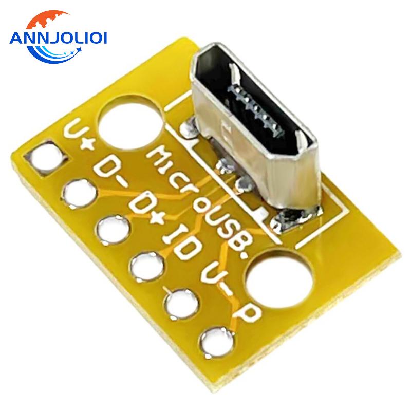 ann-ซ็อกเก็ตเชื่อมต่อ-pcb-แนวตั้ง-micro-usb-ตัวเมีย-180-องศา-อุปกรณ์เสริม-สําหรับเชื่อมบัดกรี