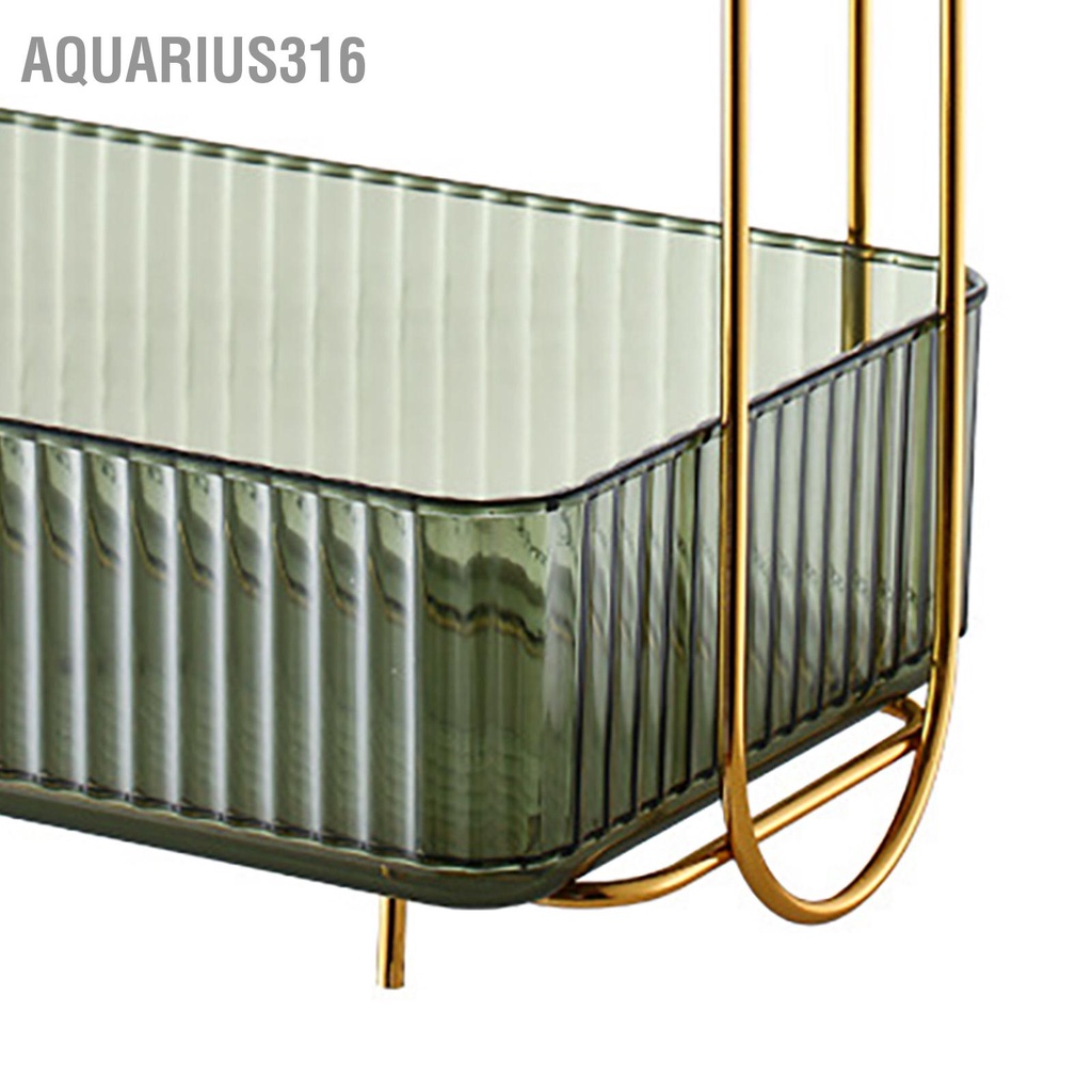 aquarius316-แต่งหน้า-2-ชั้นเคาน์เตอร์ห้องน้ำorganizerขนาดใหญ่ความจุผู้ถือเครื่องสำอางชั้นวางสำหรับห้องนอนdresser