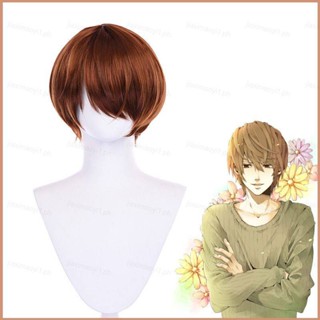 Yagami วิกผมสั้น สีน้ําตาล ทนความร้อน 23 สี สําหรับแต่งคอสเพลย์ ปาร์ตี้ฮาโลวีน