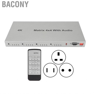 Bacony 4x4 HD Multimedia Interface Switcher 4 In Out Splitter Distributor