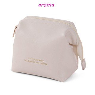 Aroma กระเป๋าเครื่องสําอาง กระเป๋าออแกไนเซอร์ หนัง PU กันน้ํา ความจุขนาดใหญ่ สําหรับผู้หญิง