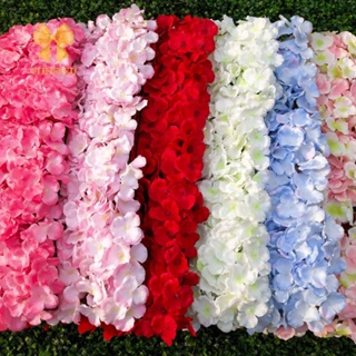 Chuffed&gt; แผงดอกไม้ไฮเดรนเยียประดิษฐ์ ขนาด 60X40 ซม. สําหรับตกแต่งผนัง งานแต่งงาน ปาร์ตี้ธันวาคม