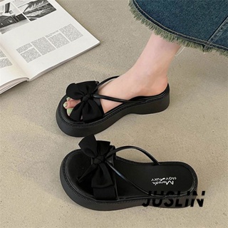 JUSLIN   รองเท้าแตะผู้หญิง ส้นแบน ใส่สบาย สไตล์เกาหลี รองเท้าแฟชั่น 2023 ใหม่  Stylish ทันสมัย Chic ทันสมัย B28G14W 37Z230910