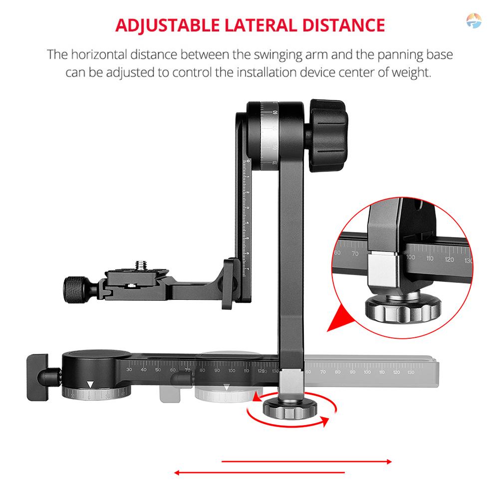 fsth-andoer-heavy-duty-360-panoramic-ขาตั้งกล้องอลูมิเนียม-รับน้ําหนักได้-15-กก-33-ปอนด์-พร้อมสกรู-1-4-นิ้ว-และ-3-8-นิ้ว-สําหรับกล้อง-dslr