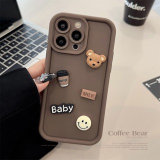 Coffee Bear เคสไอโฟน11 กันกระแทก เคสไอโฟน 13 เคสไอโฟน 14 pro max เคสไอโฟน15 pro max 13 pro max เคสไอโฟน7 พสัส เคสไอโฟนxr เคสไอโฟน 12 pro max เคสไอโฟน14 15 12 เคสไอโฟน 14 pro เคสไอโฟน8 plus 11 pro max 13 pro 15 pro เคสไอโฟนxsmax 12 pro 14 plus