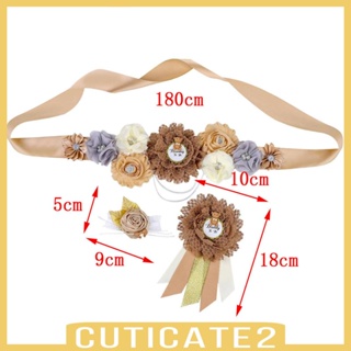 [Cuticate2] ชุดเข็มกลัด เข็มขัดคาดเอว สําหรับถ่ายภาพคนท้อง 3 ชิ้น