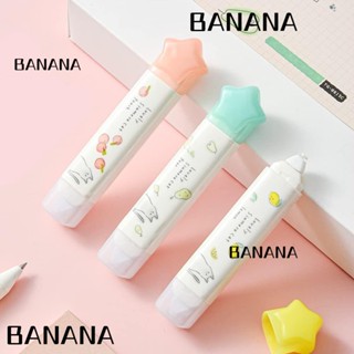 Banana1 Two-in-one เทปลบคําผิด เพื่อความสวยงาม รีฟิลได้ เทปลบคําผิด สีขาวน่ารัก สําหรับสํานักงาน