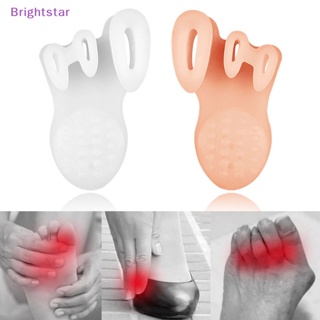 Brightstar สเปเซอร์นิ้วเท้า สามนิ้ว พร้อมเม็ดนวด Hallux Valgus มองไม่เห็น แยกนิ้วเท้า 1 คู่ ใหม่