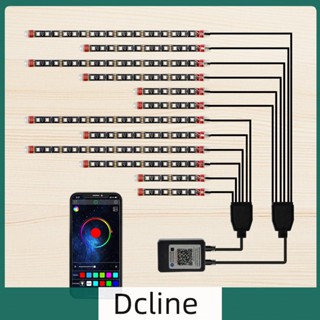 [Dcline.th] แถบไฟ RGB LED ควบคุมผ่านแอพ สําหรับรถยนต์