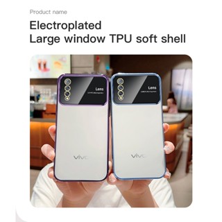 เคสโทรศัพท์ซิลิโคน TPU แบบนิ่ม ชุบไฟฟ้า กันกระแทก สําหรับ Vivo S1 Vivo S1