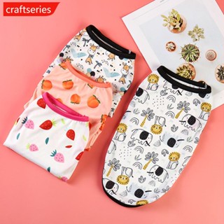 Craftseries เสื้อกั๊ก พิมพ์ลายการ์ตูนบูลด็อกน่ารัก สไตล์ฝรั่งเศส ฤดูร้อน สําหรับสัตว์เลี้ยง สุนัข แมว ไซซ์ XS-XXL M3W6