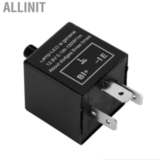 Allinit Car Power Switch 12V 3 Pin Adjustable  Light Flasher Blinker Relay Fix For Turn Signal Indicator car switch relay