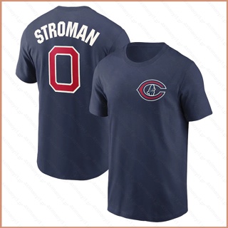 เสื้อยืดแขนสั้น พิมพ์ลาย Chicago Cubs Stroman Happ 23 MLB พลัสไซซ์ สําหรับผู้ชาย และผู้หญิง