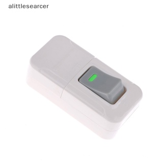 Alittlesearcer สวิตช์ปุ่มกดเปิด ปิด ไฟ Led 6A 250V สีขาว สําหรับห้องโดยสาร ข้างเตียง