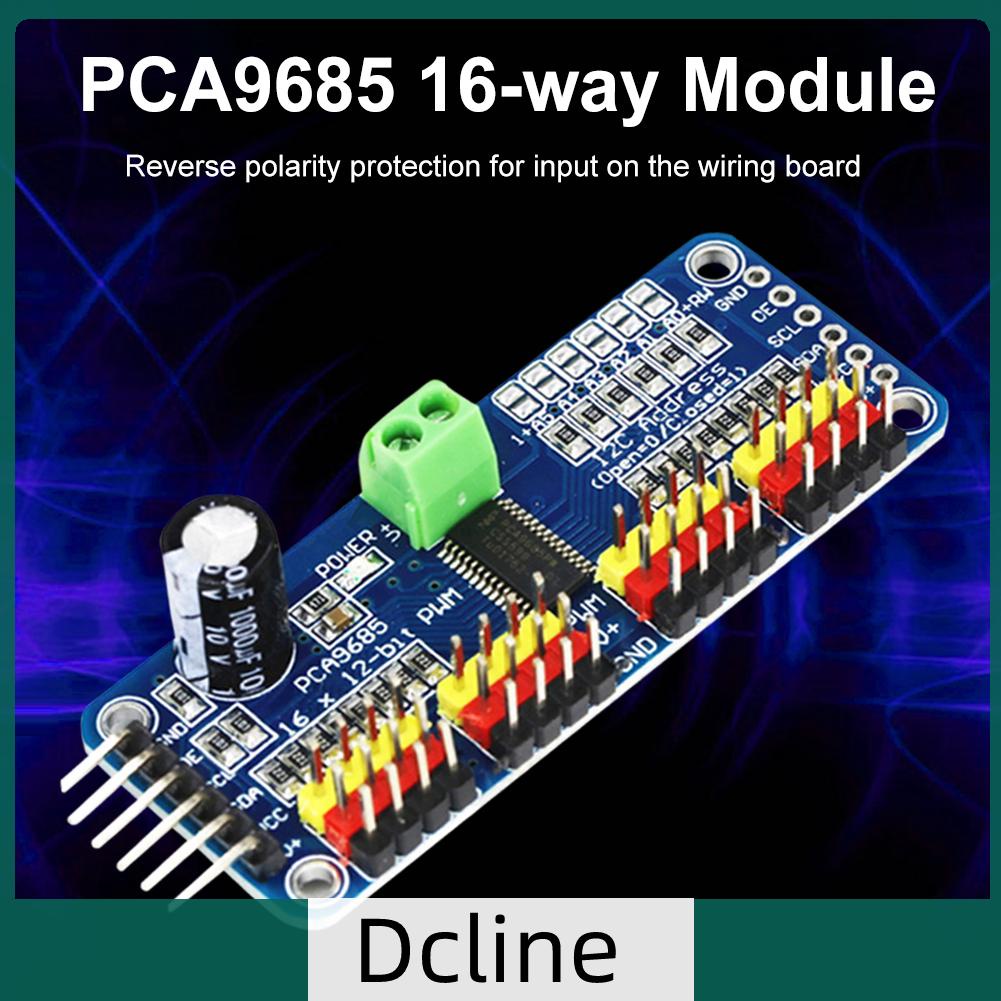 dcline-th-โมดูลเซอร์โวไดร์เวอร์-16-ช่อง-12-bit-pwm-servo-i2c-pca9685-40-1000hz-5-10v