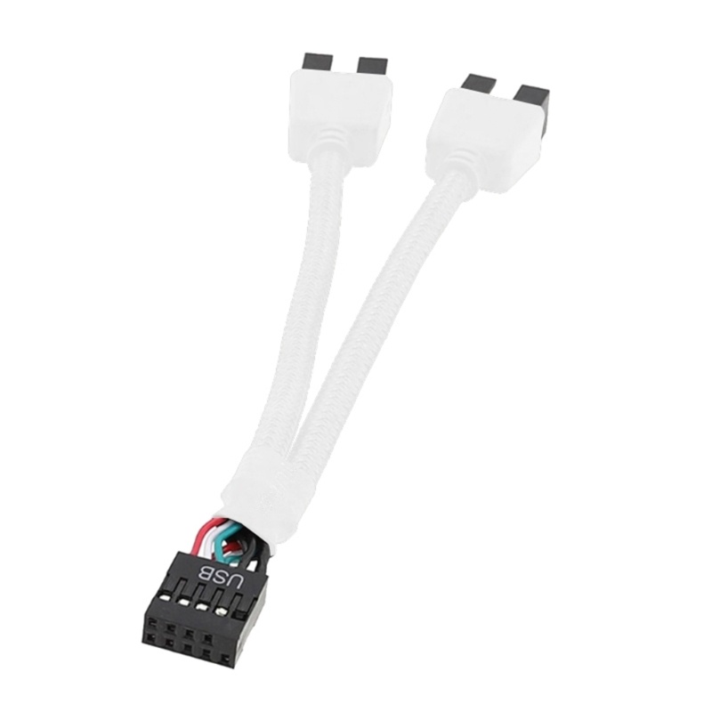 C* สายเคเบิลแยก USB 9Pin 2 0 9 Pin เป็น 9Pin คู่ 15 ซม. | Shopee Thailand