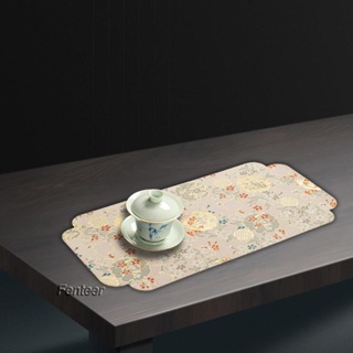[Fenteer] ผ้าปูโต๊ะ ดูดซับน้ําได้ดี ใช้ซ้ําได้ สไตล์จีน สําหรับงานเลี้ยง ฟาร์มเฮาส์ บ้านชา งานอีเวนท์