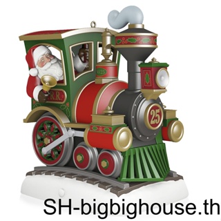 เครื่องประดับ จี้แขวน รูปรถไฟซานต้าคลอส ขนาดเล็ก เหมาะกับของขวัญ สําหรับตกแต่งบ้าน วันคริสต์มาส และผู้สูงอายุ