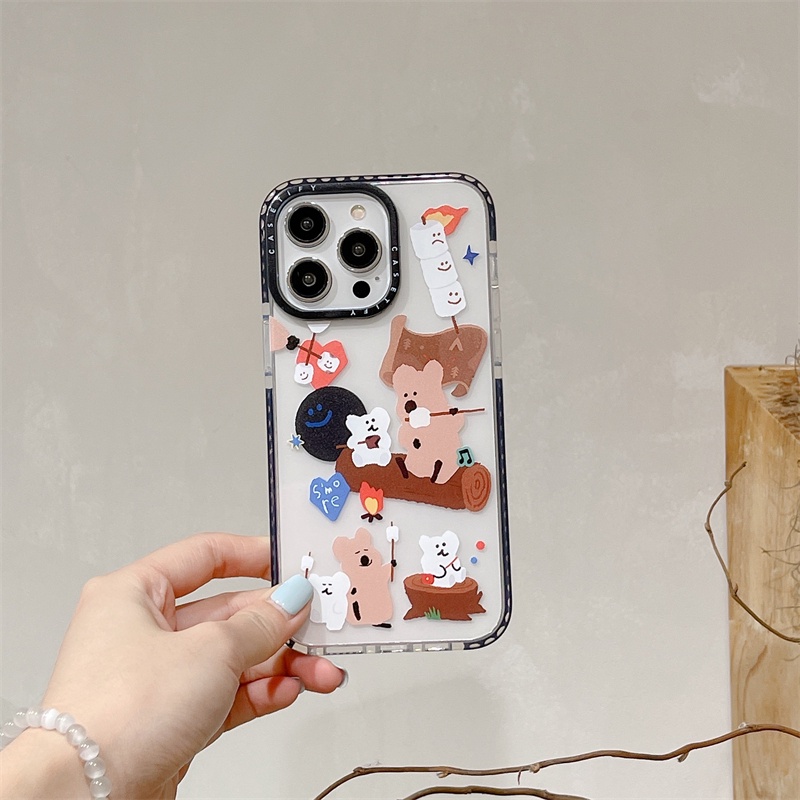 เคสโทรศัพท์มือถือ-tpu-ลายหมีพลับ-สองสี-สําหรับ-iphone-13-12-promax-xs-13-promax-78-plus-14-promax-7-8-15-pro-15-promax