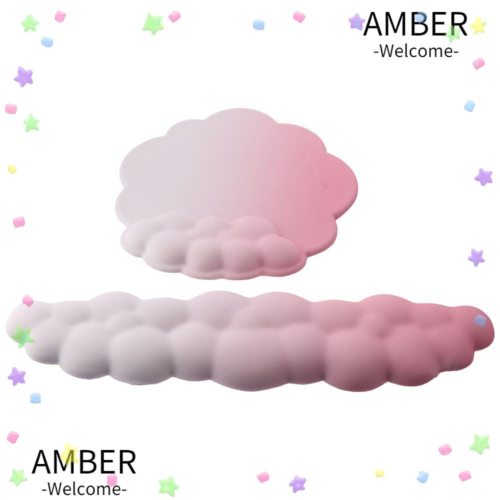 amber-แผ่นรองเมาส์เจล-แบบนิ่ม-กันลื่น-ไล่โทนสี-สําหรับสํานักงาน