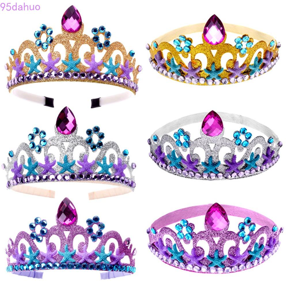 dahuo-ที่คาดผมเด็ก-น่ารัก-น่ารัก-วันเกิด-เครื่องประดับ-ปลาดาว-พลอยเทียม-นางเงือก-ถ่ายภาพ-เครื่องประดับ-สไตล์เกาหลี-ที่คาดผม