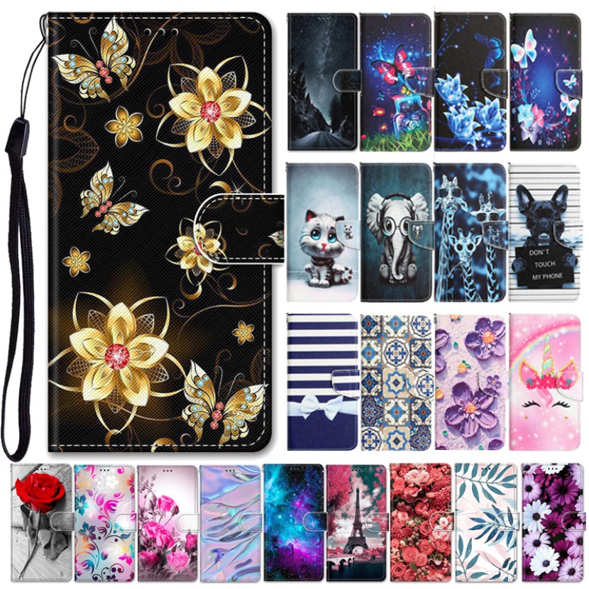 เคสโทรศัพท์มือถือหนัง-ฝาพับ-ลายดอกไม้-สําหรับ-xiaomi-redmi-note-8-2021-note8-pro-note8t-8t-8pro