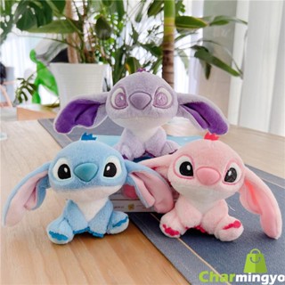 พวงกุญแจ จี้การ์ตูน Disney Ilaveros Lilo Stitches Pink Angel เหมาะกับของขวัญคริสต์มาส สําหรับตกแต่งกระเป๋าถือ