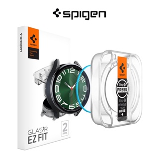 ฟิล์มกระจกนิรภัยกันรอยหน้าจอ 9H Spigen Galaxy Watch 6 Classic (47 มม.) EZ FIT Glas.tR Samsung [2 แพ็ก]