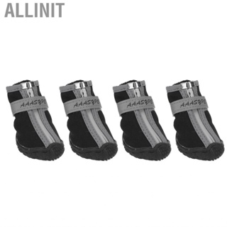 Allinit Dog Shoes Reflective Boot Wearable for Sports Outdoor